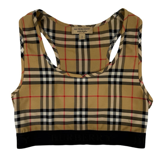 Burberry nova check crop top