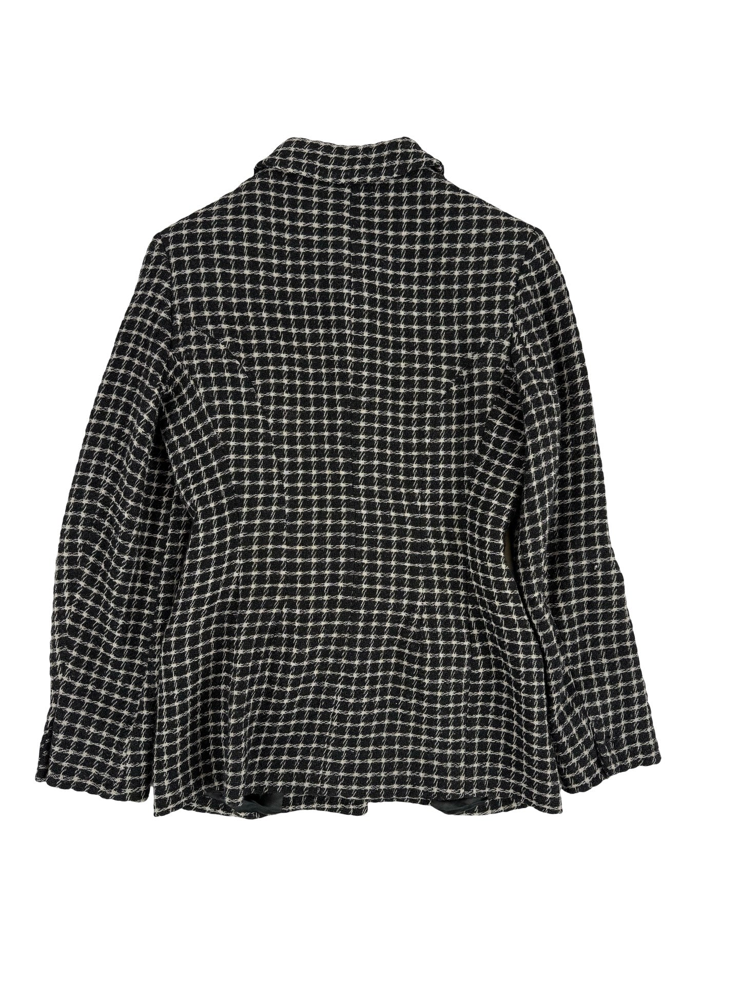 Black & white checked gianni versace vintage blazer