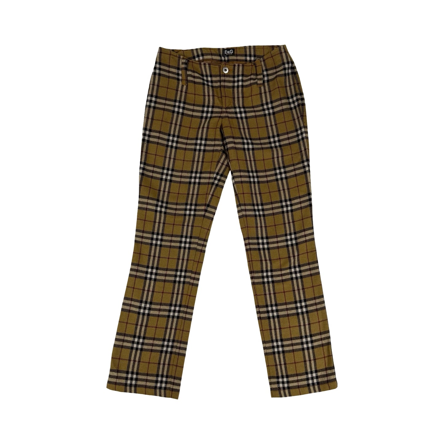 D&G checked jeans