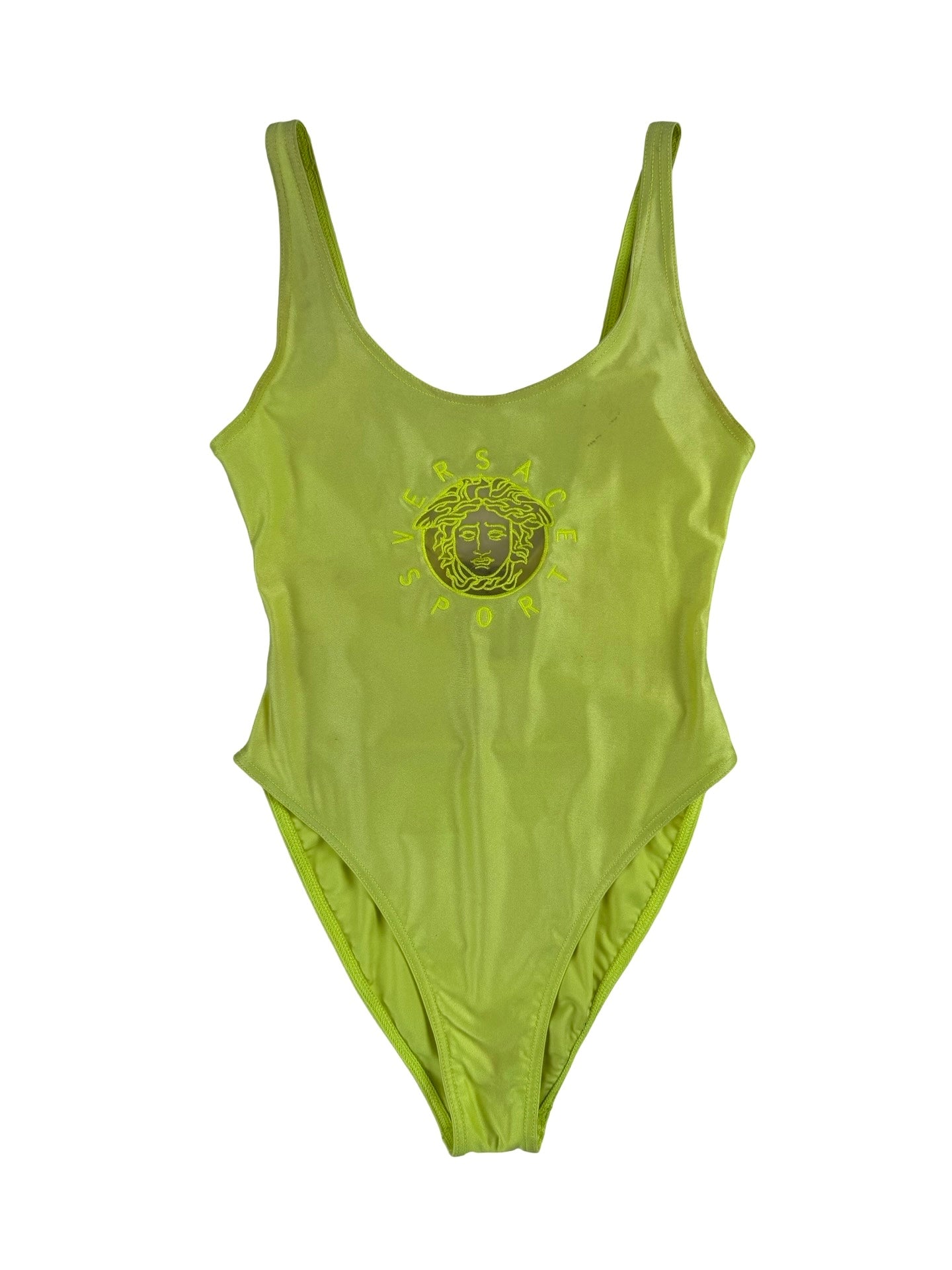Neon Yellow Gianni Versace swimsuit
