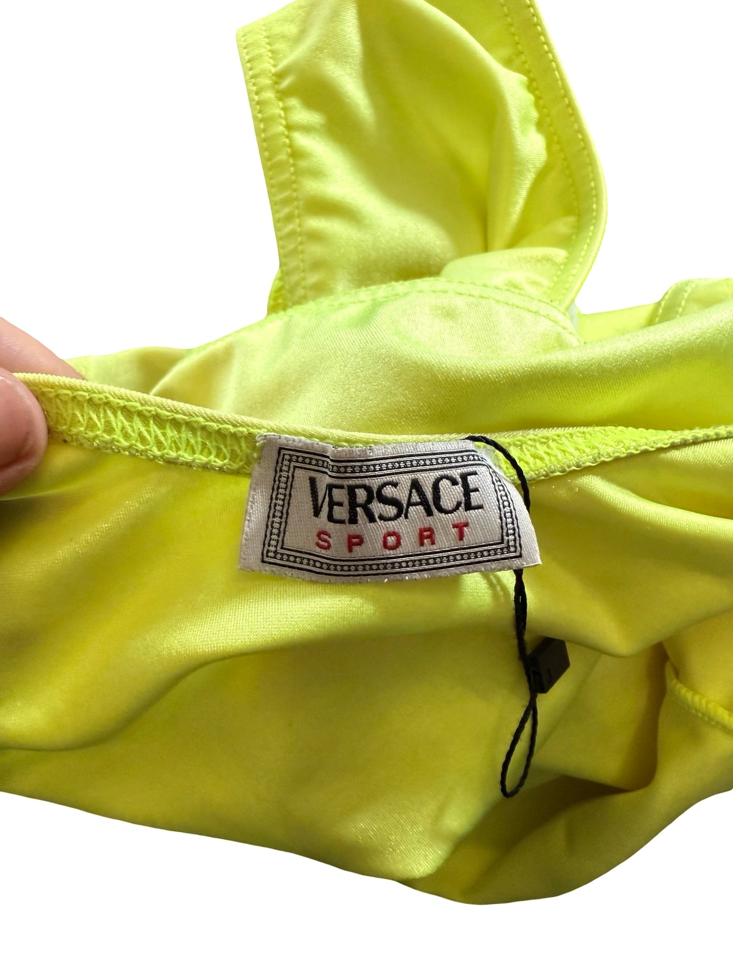 Neon Yellow Gianni Versace swimsuit