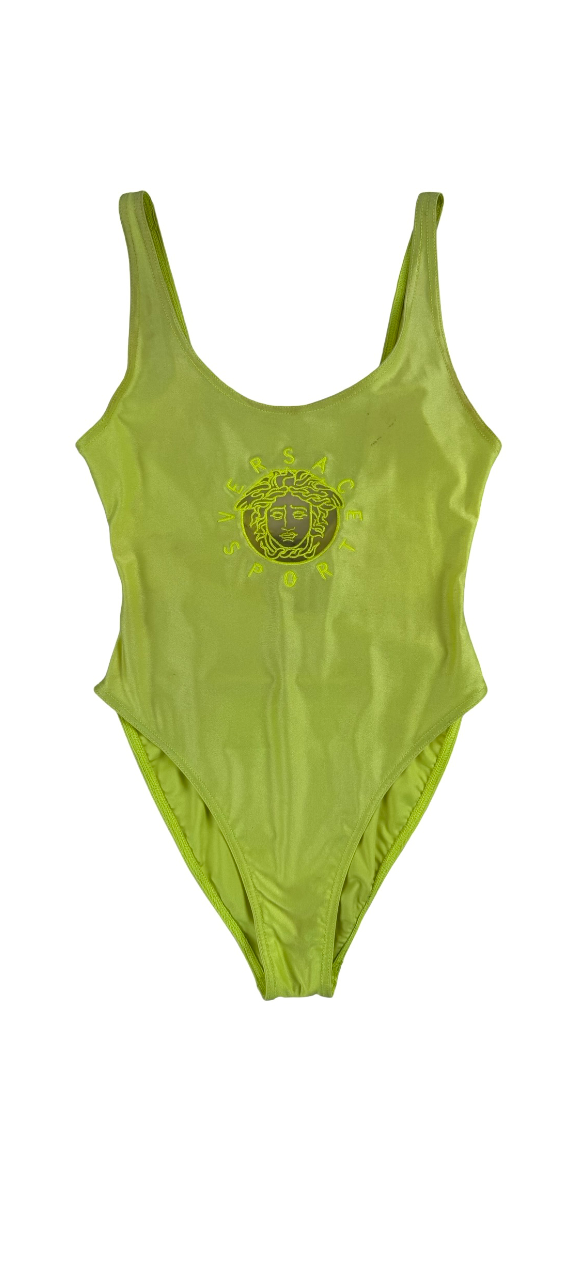 Neon Yellow Gianni Versace swimsuit