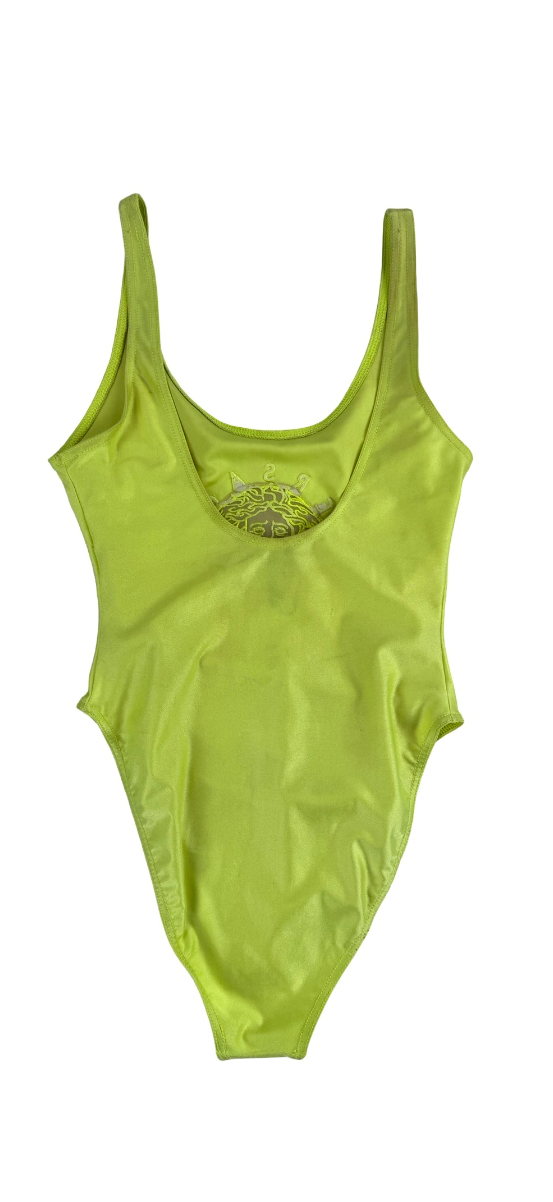 Neon Yellow Gianni Versace swimsuit